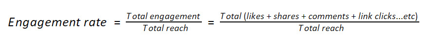 Formula to calculate engagement rate