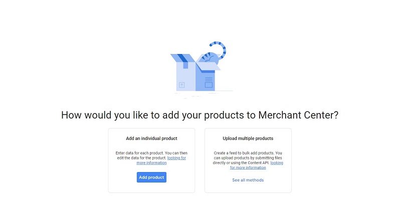 Choose how to add your products’ information to Google Shopping listing for free