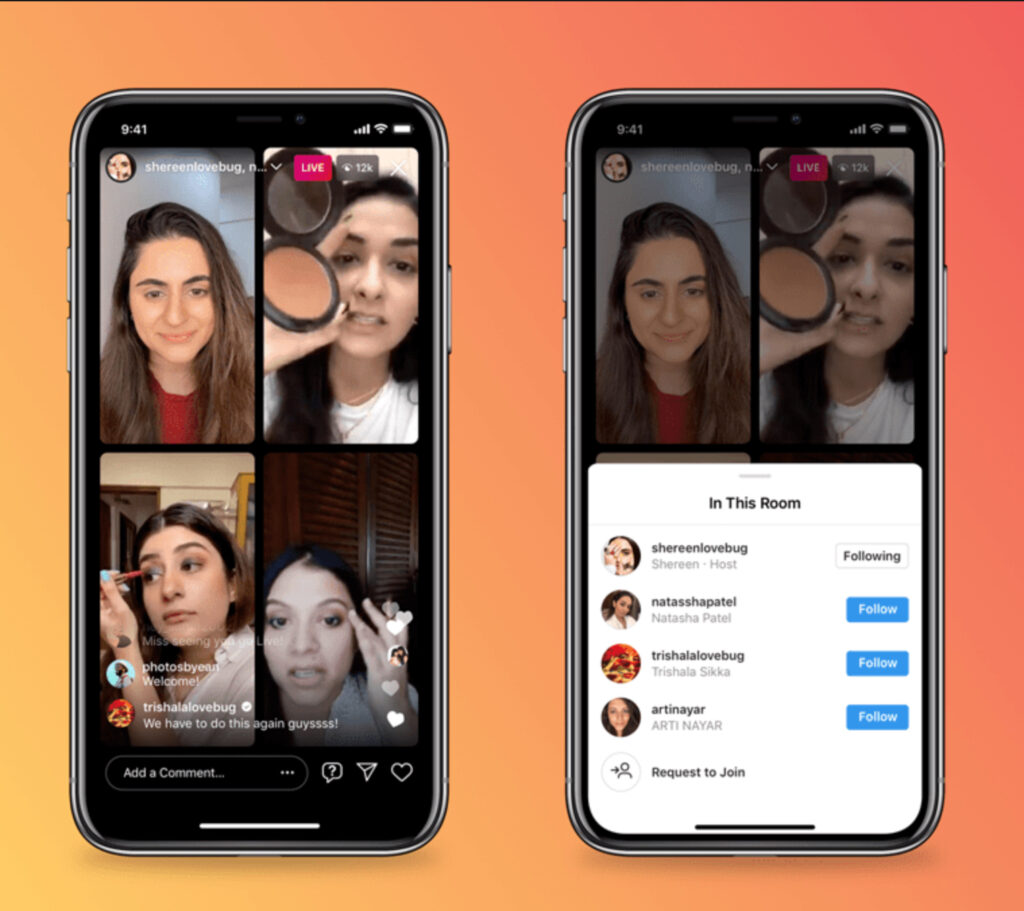 Instagram live-streams allows brands to engage closely with audiences