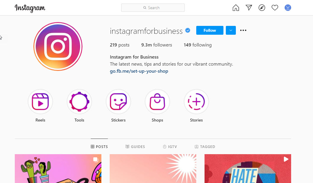 Instagram stories are highlighted on your profile page