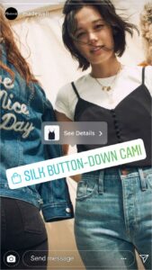 With clickable product stickers, your audiences can easily check out products featured in Instagram stories