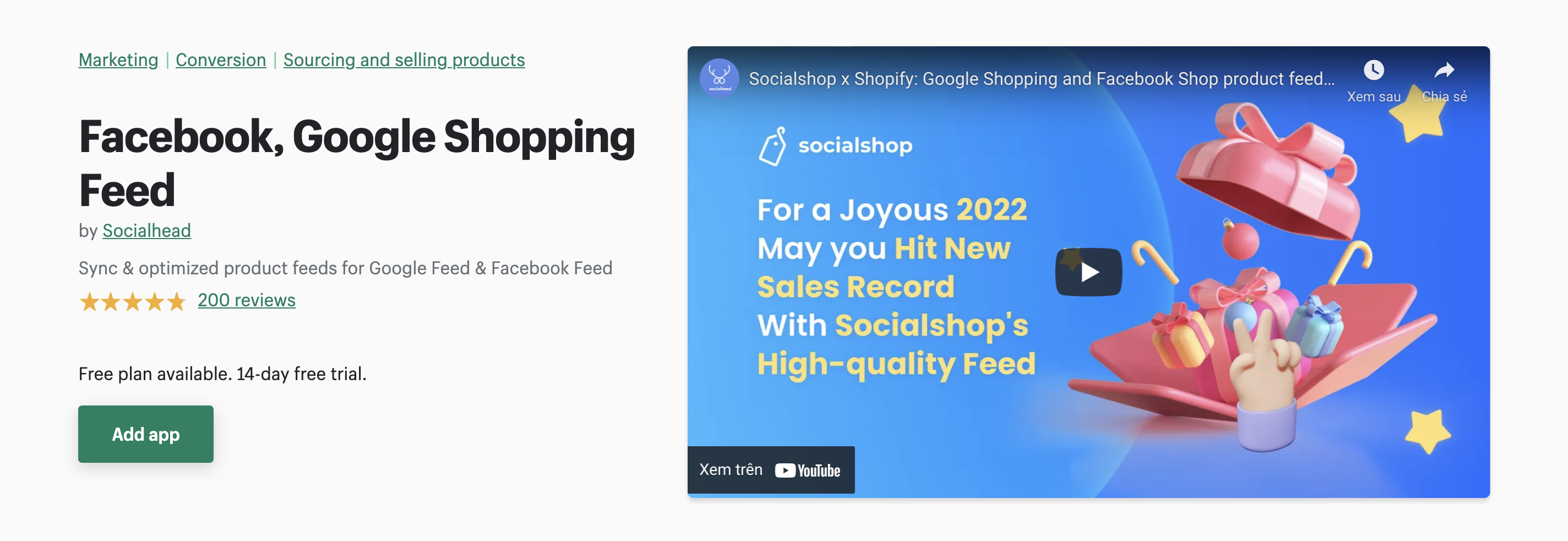With Socialshop, you can sync products to a new level