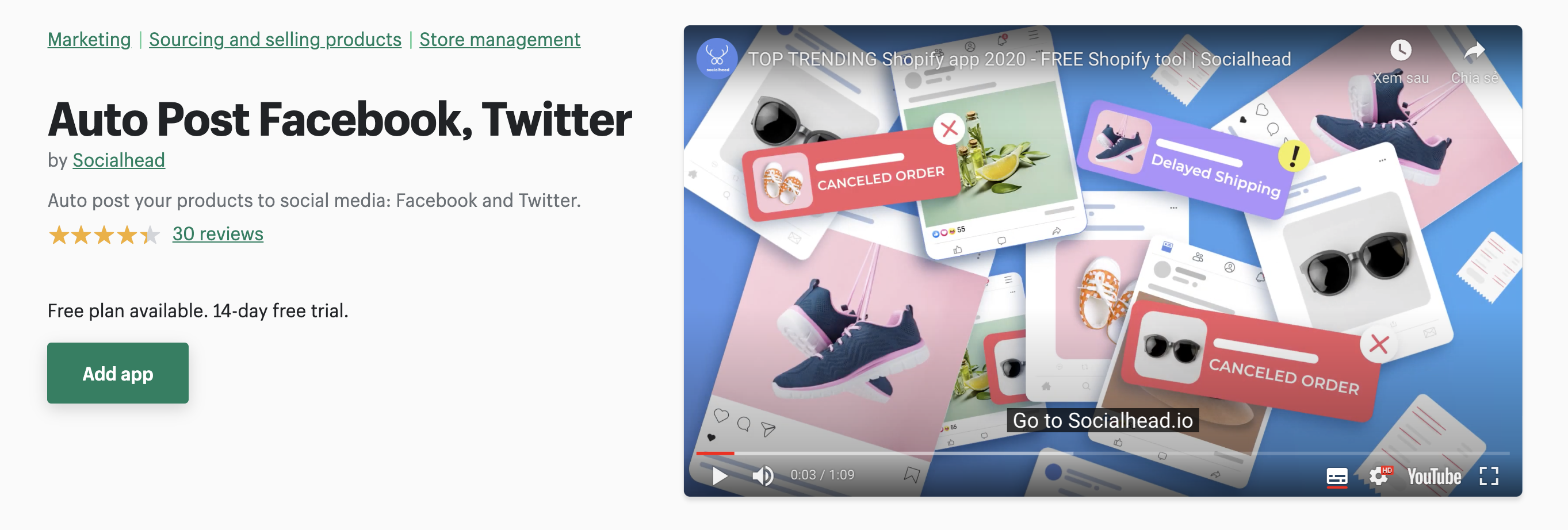Facebook & Twitter Auto Post from Socialhead make social media marketing easy and quick