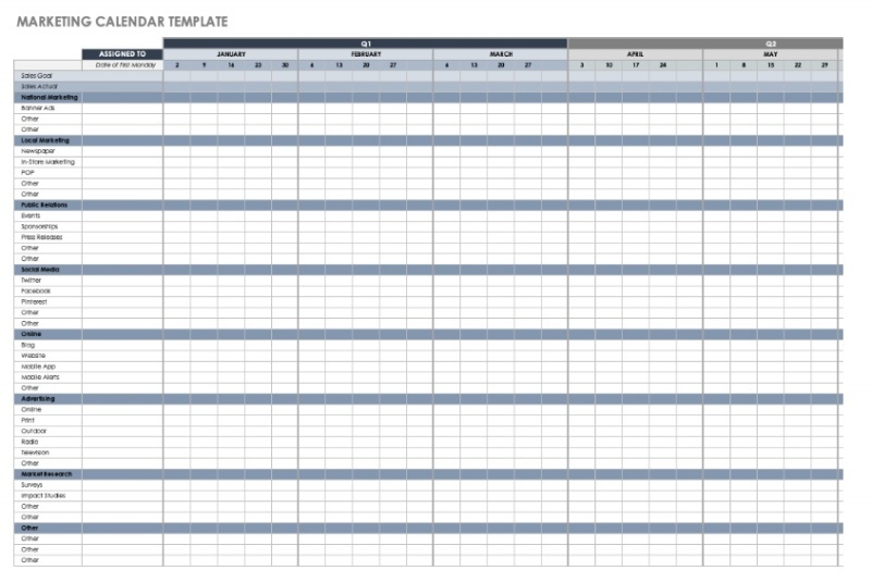 A marketing calendar gives your team the oversight it needs to be efficient.