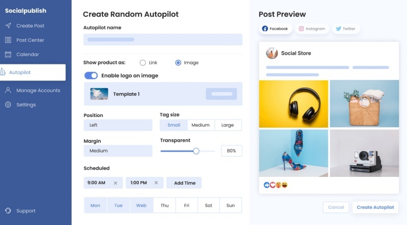 Socialpublish takes the guess-work out of your social media content strategy.