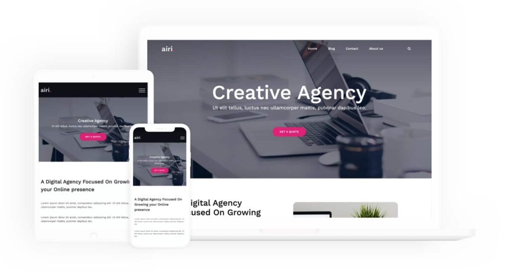 Airi, a Woocomerce supporting theme