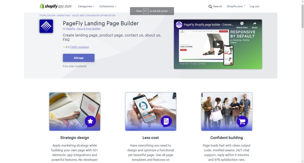 Build multiple pages easily with PageFly