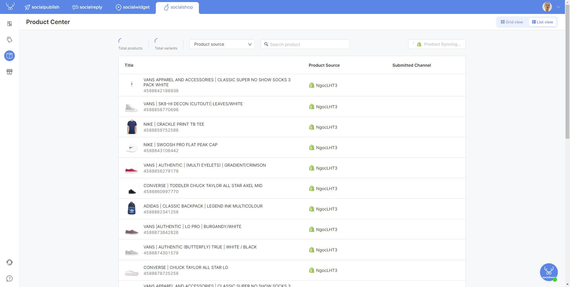 Socialshop can help create your new listings easily and automatically