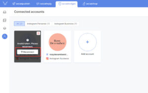 If an invalid token happens to your Instagram accounts, just reconnect it easily with Socialwidget V2.2