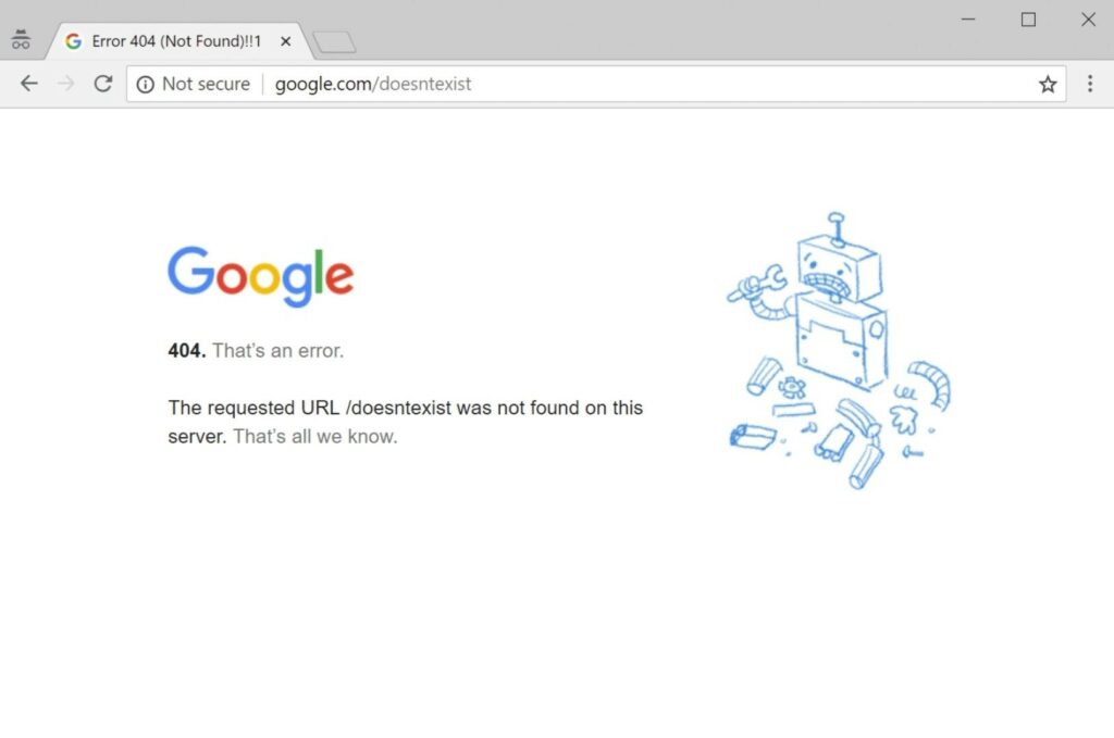 Make sure your URL links aren’t down