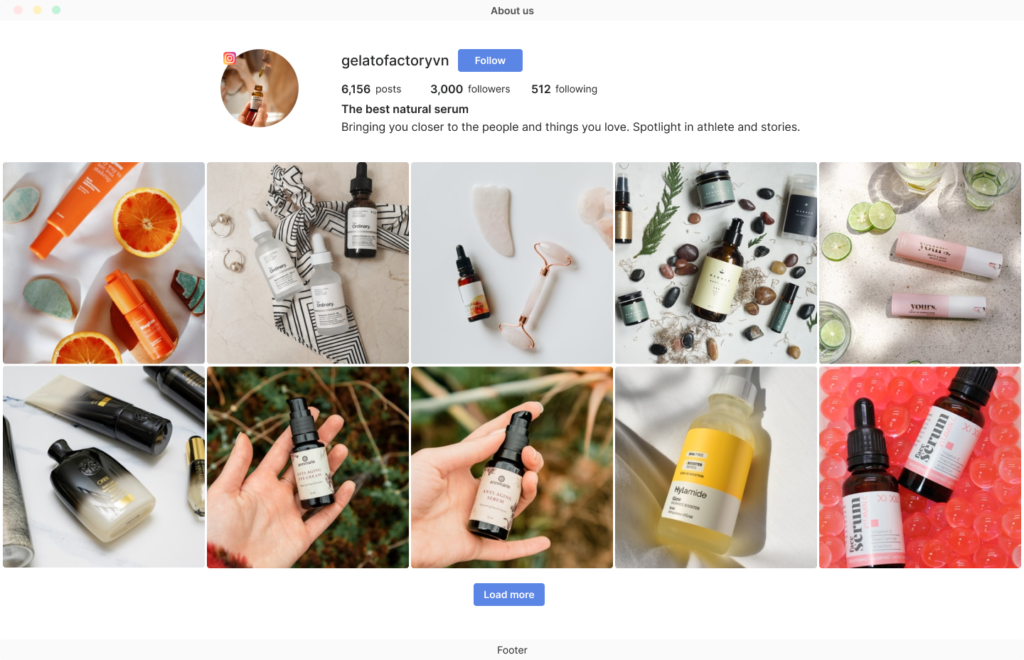 Display your whole Instagram on websites for more brand trusts