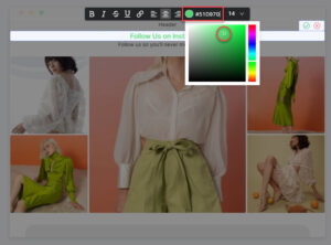 Even if you use Color Picker, it is much easier to track the colors with codes