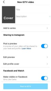 Share your video on IGTV easily