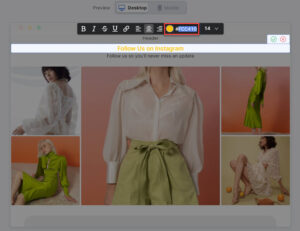 You only need to copy the code of the color you want and paste it here