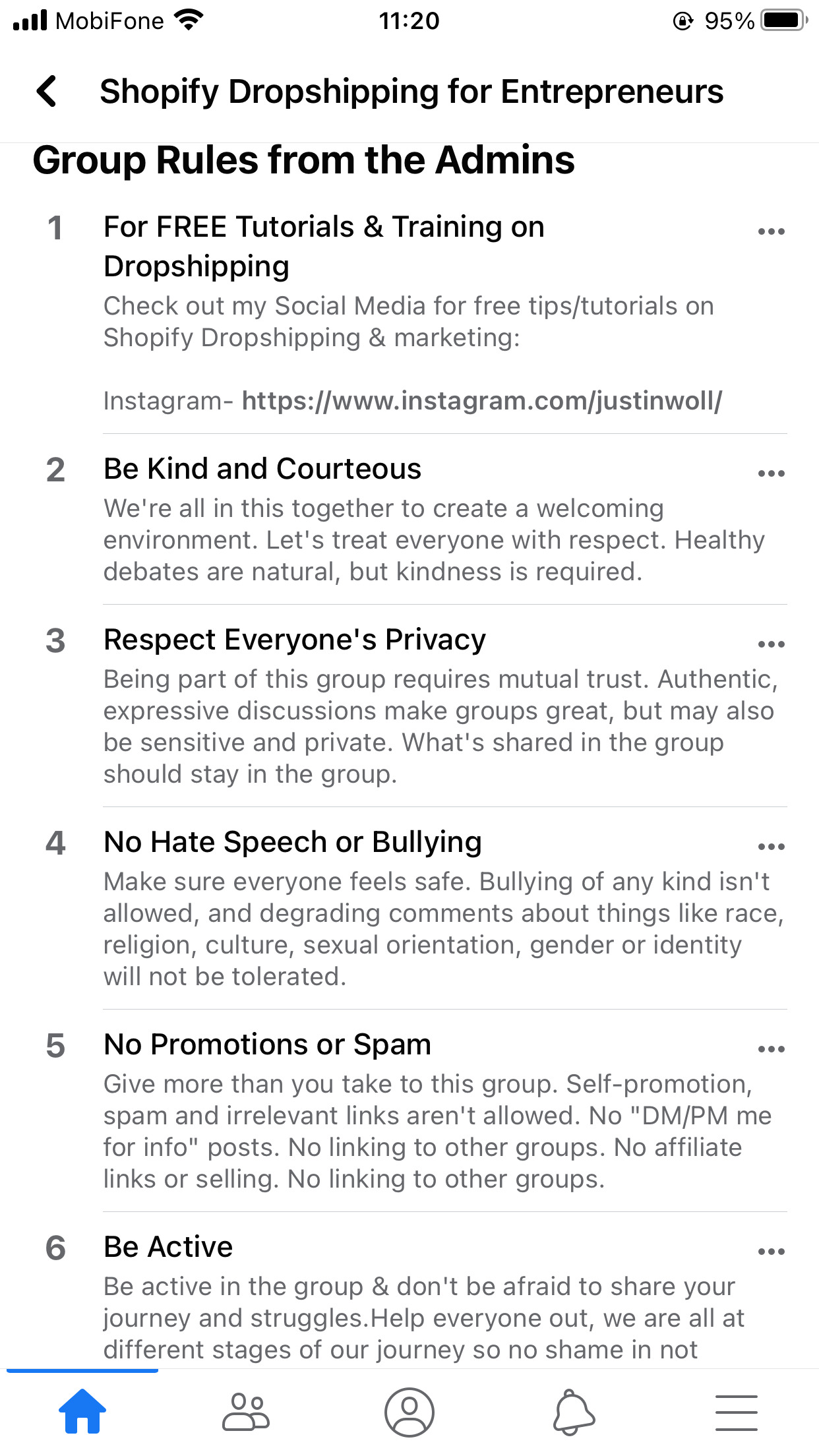 Set crystally clear rules to maintain your Facebook Group order