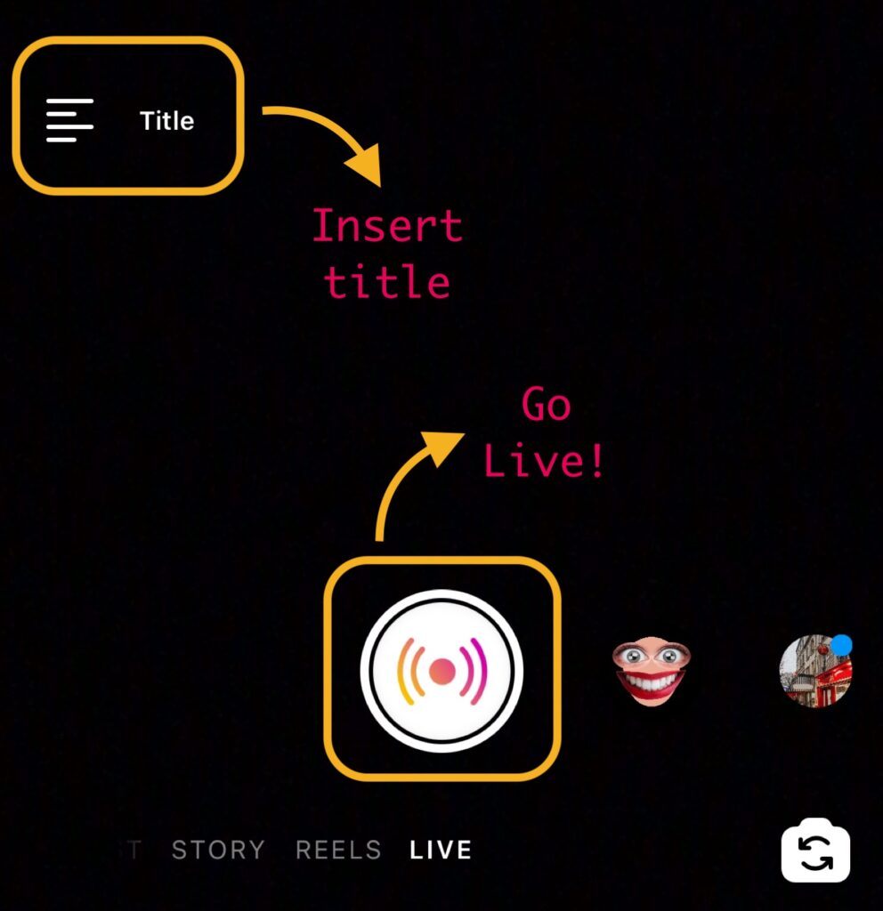 How to start a Live on Instagram