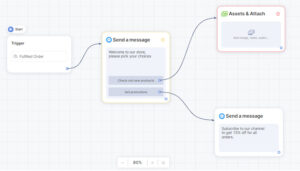 You can create two or more sub-flows in your main chat flow to serve your own purposes - Socialreply V2.4