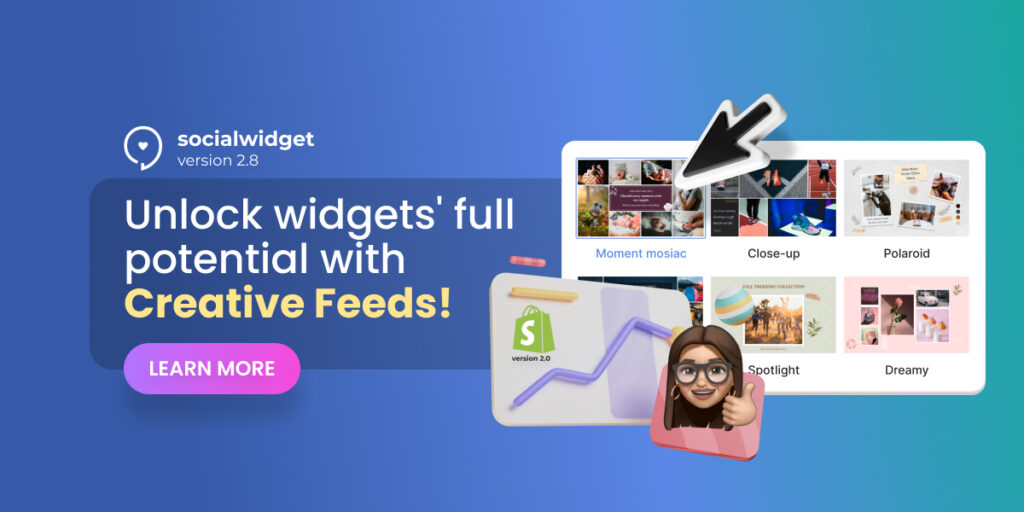 Socialwidget V2.8: Unlock widgets' full potential with Creative Feeds!