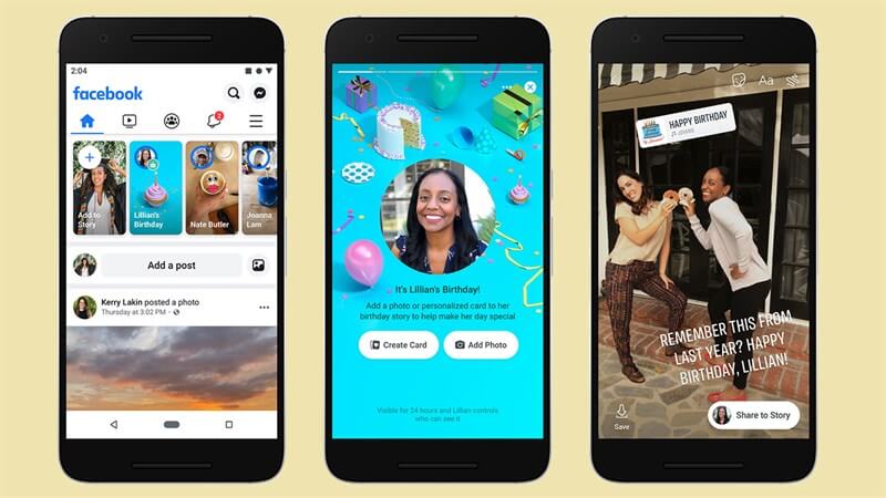 Similar to Instagram Stories, Facebook Stories are mobile-native vertical full-screen format