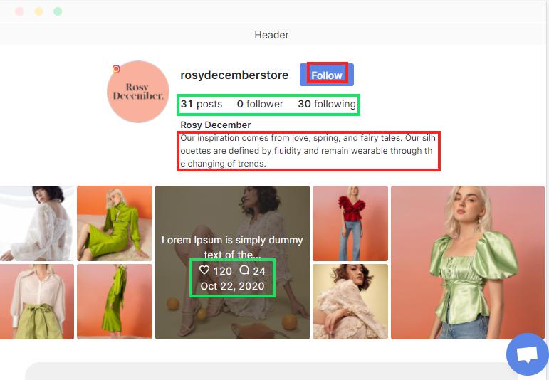 Want to embed your Instagram bio, make sure they’re in the same language 