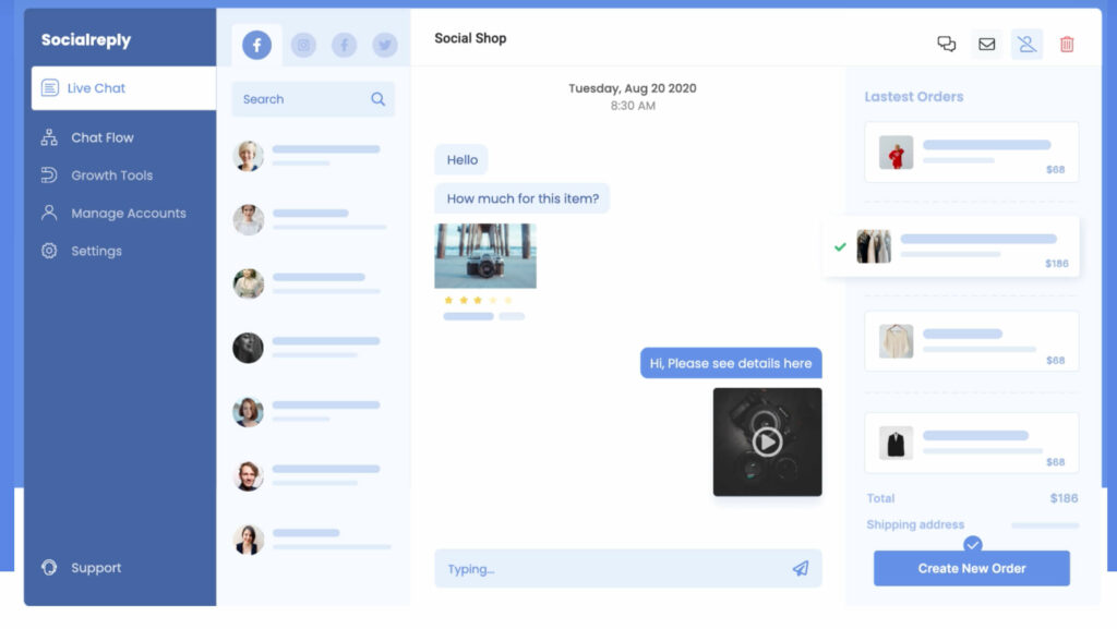 Socialreply holds a super friendly UI for even non-technical users