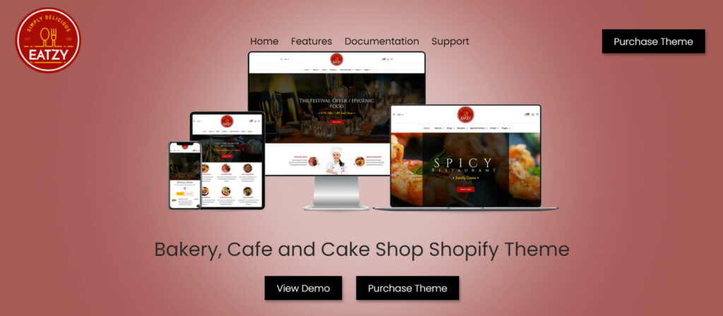 Eatzy is a well-fitted theme for every type of food store