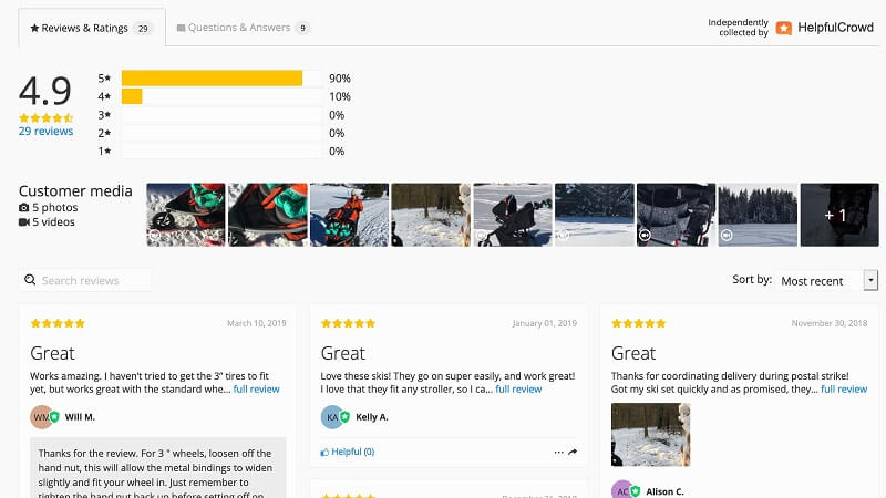 This is another great Shopify app for collecting product reviews