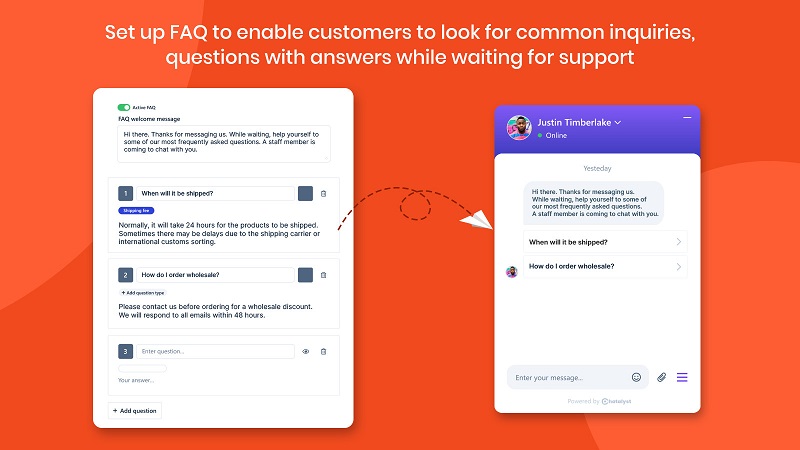This app will make a good solution to optimize your customer support and service with top Shopify live chat quality
