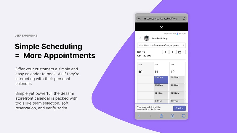 Sesami: Appointment Booking can work great with the Point-of-Sale by Shopify