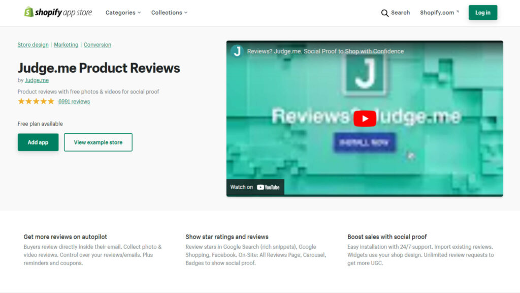 You can use Shopify apps to boost sales by showing product reviews