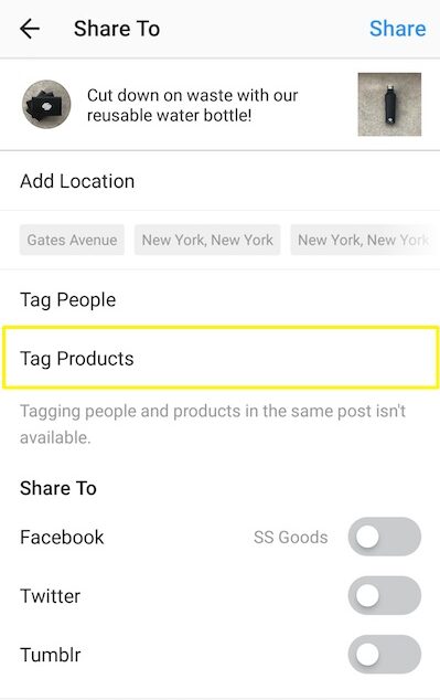 Tag Products on Instagram