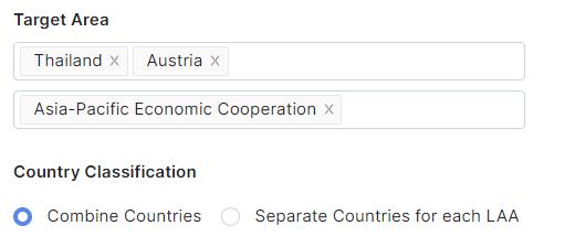 You can choose to combine selected countries for your Lookalike audience or separate them for each lookalike audience as you want