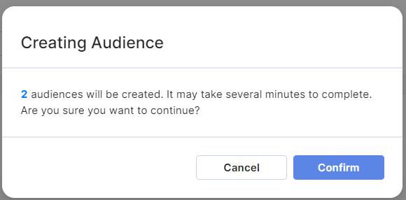 Similar to custom audience, you cannot create more than 30 audiences