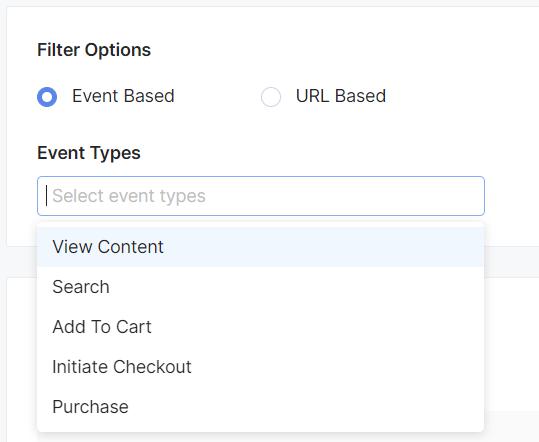 You can select multiple events to create your custom audiences
