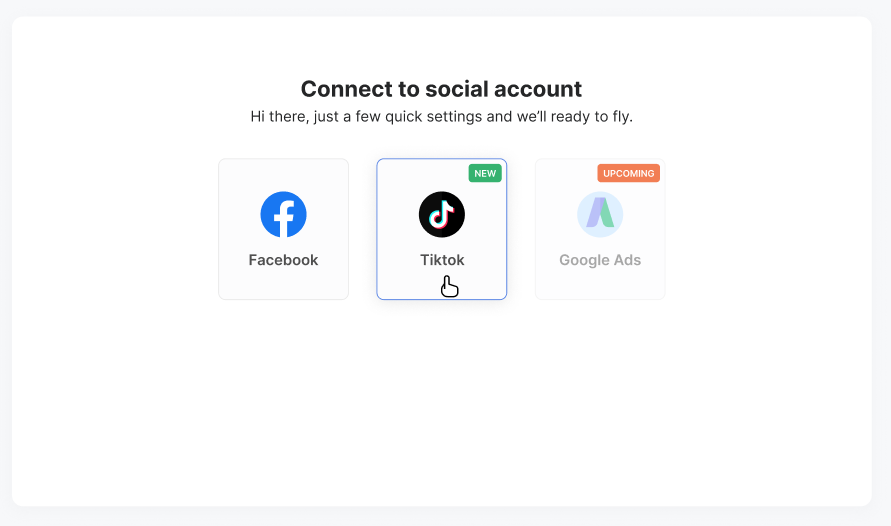 Connect your TikTok ads account to Socialpixel 2