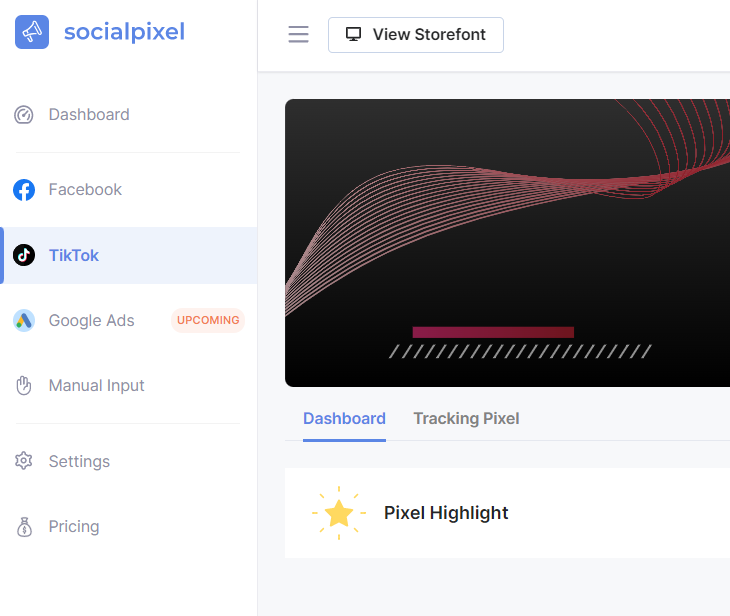 Socialpixel is an all-in-one pixel tracking Shopify app1