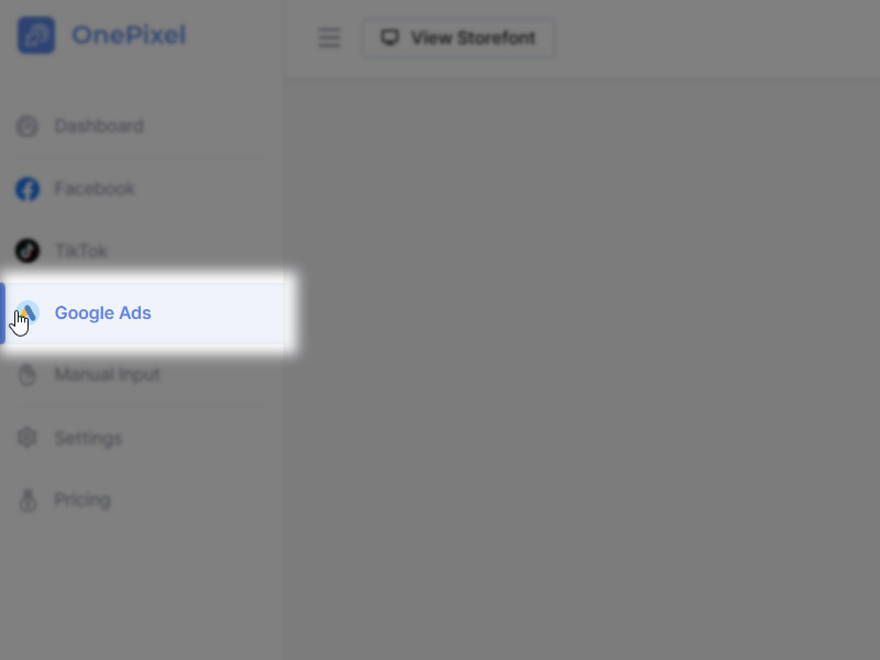 Find Google Ads in OnePixel